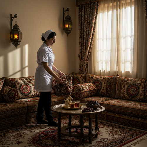 ارقام خادمات منازل بالشهر النرجس